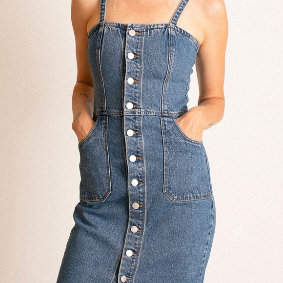 ROLLAS VINTAGE BLUE VENICE DRESS - Picture 4 of 11